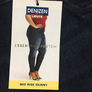 Denizen From Levis Mid Rise Skinny Jeans Women’s PLUS Sz 26W Essential Stretch